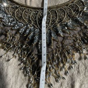 Beautiful sequined beaded vintage shawl/throw/shrug